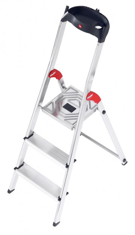 Стремянка алюминиевая Hailo L60 3 ступени EasyClix