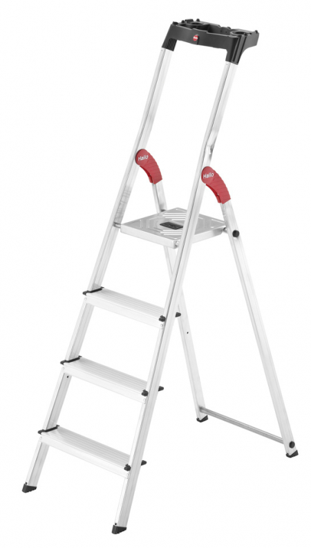 Стремянка алюминиевая Hailo L60 4 ступени EasyClix