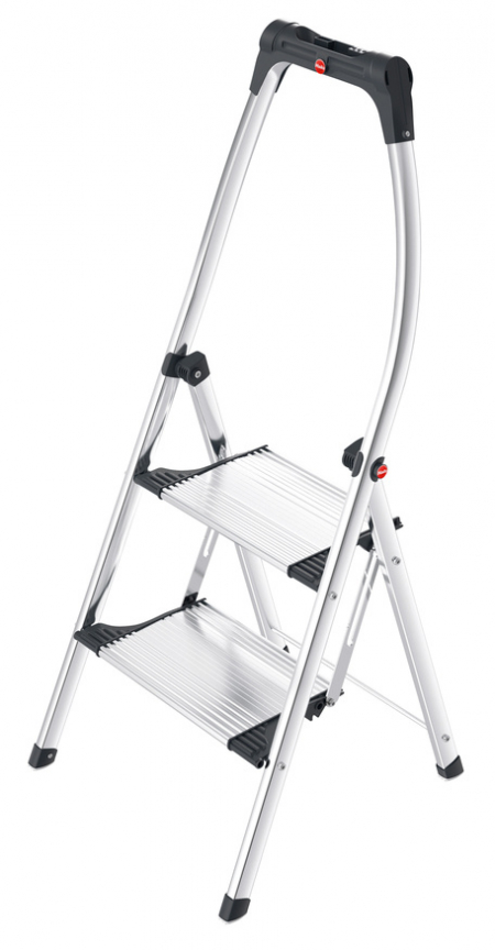 Стремянка алюминиевая Hailo K100 2 ступени TopLine