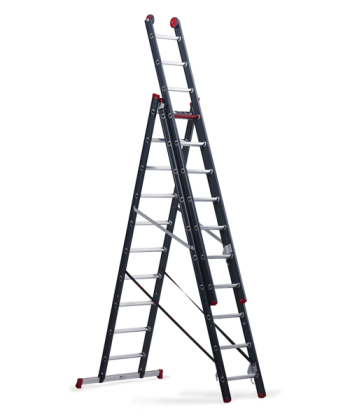 ALTREX Atlantis Трехсекционная анодированная лестница 3Х12 ступ. (арт. 119312)