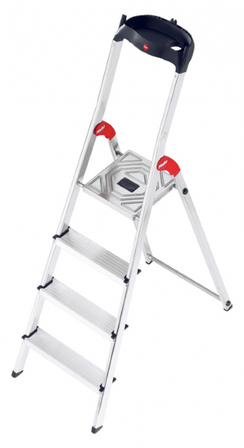 Стремянка алюминиевая Hailo L60 4 ступени EasyClix