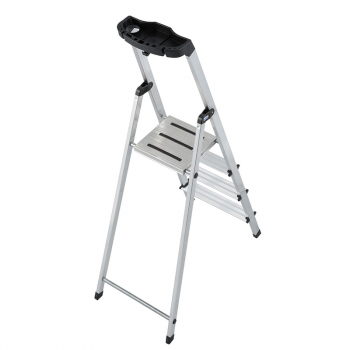 KRAUSE Safety Алюминиевая стремянка с большой полкой 4 ступ. (арт. 128942)